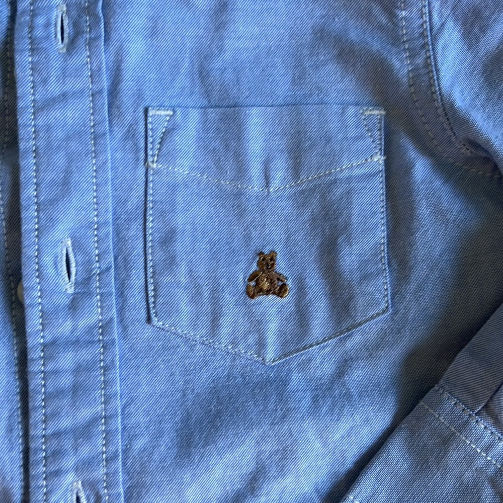 GAP chambray button down 3T - Picture 2 of 7